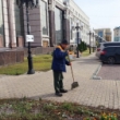 Работники драмтеатра вышли на общегородской субботник